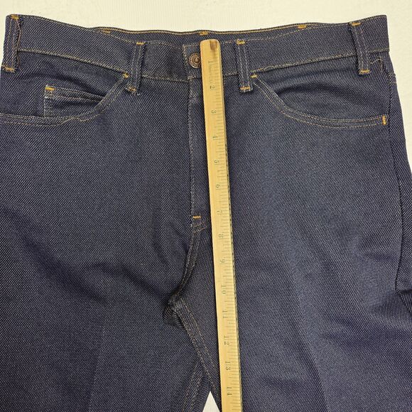 Vintage Levis Orange Tab Women Capri Jeans Polyester 5 Pocket Pants 70's Greaser - Picture 9 of 11